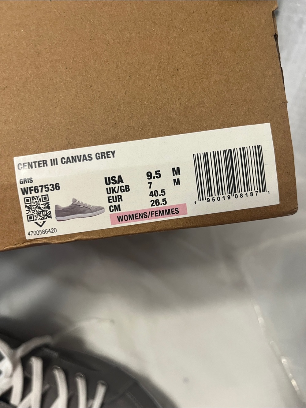 Keds Gray Canvas Low-Top Sneakers new in box - Picture 6 of 7